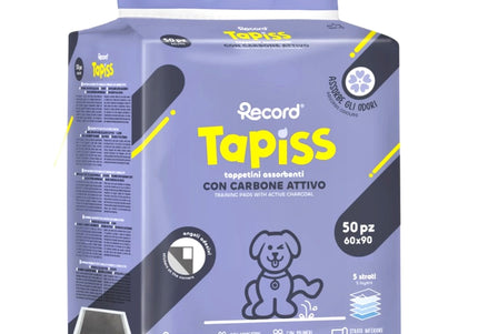 Record Tapiss Charcoal Puppy Pads Absorbent Hygiene Mats with Active Carbon