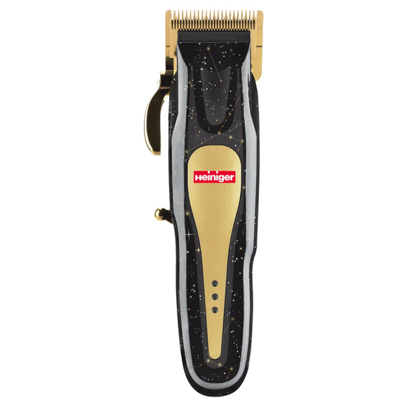 Heiniger Tauro Gold Hair Clipper – Cordless Adjustable Grooming Tool with Attachments, 0.3–1.4mm Precision