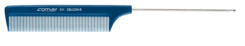 Comair Blue Profi Line 511 Antistatic Comb – Fine Teeth with Metal Tail, 20.5cm