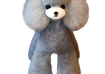 Mr. Jiang Teddy Full Body Replacement Hair – Realistic Gray with White Muzzle, Easy to Attach