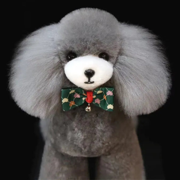 Mr. Jiang Teddy Full Body Replacement Hair – Realistic Gray with White Muzzle, Easy to Attach