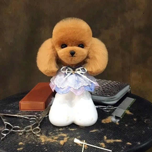 Mr. Jiang Teddy Model Dog Head – Realistic Grooming Mannequin with Full Dog Body Design