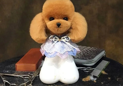 Mr. Jiang Teddy Head Replacement Hair – Brown Synthetic Fur, Realistic Texture, Easy to Attach