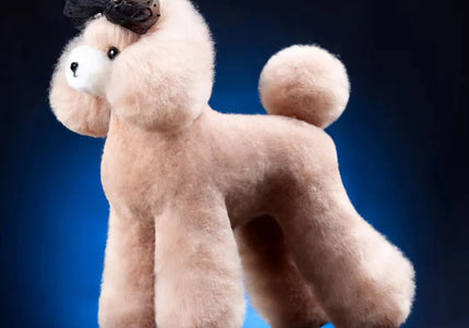 Mr. Jiang Teddy Full Body Replacement Hair – Beige with White Muzzle, Realistic Texture
