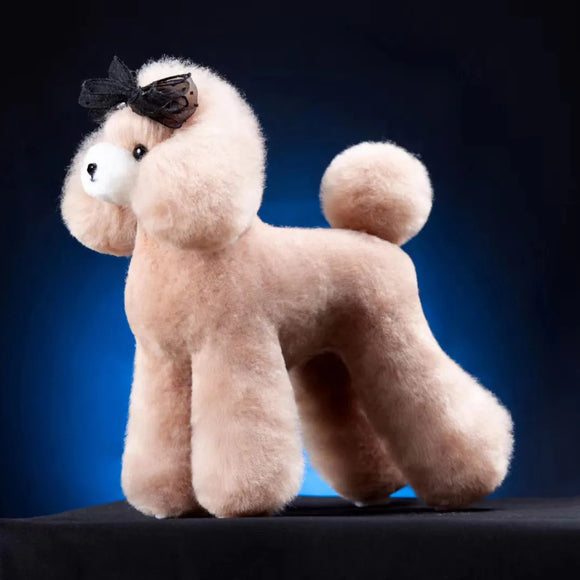 Mr. Jiang Teddy Full Body Replacement Hair – Beige with White Muzzle, Realistic Texture