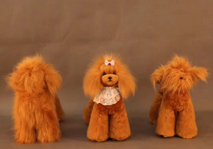 Mr. Jiang Teddy Full Body Replacement Hair – Brown Synthetic Coat, Realistic Texture