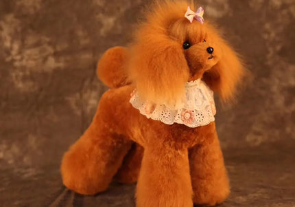Mr. Jiang Teddy Full Body Replacement Hair – Brown Synthetic Coat, Realistic Texture