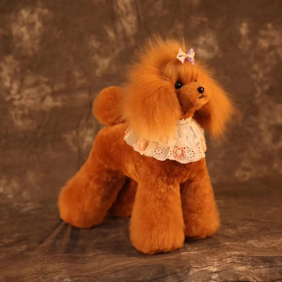 Mr. Jiang Teddy Full Body Replacement Hair – Brown Synthetic Coat, Realistic Texture