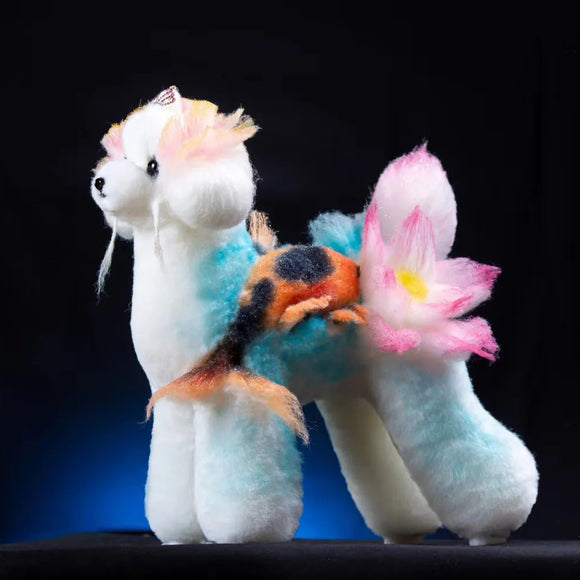 Mr. Jiang Teddy Full Body Replacement Fur – Soft White Synthetic Coat, Realistic Texture