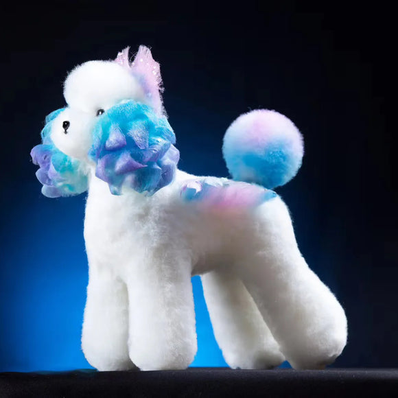 Mr. Jiang Teddy Full Body Replacement Fur – Soft White Synthetic Coat, Realistic Texture