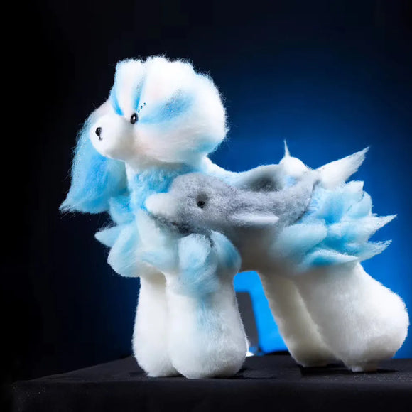 Mr. Jiang Teddy Full Body Replacement Fur – Soft White Synthetic Coat, Realistic Texture