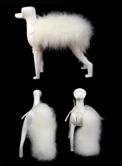 Mr. Jiang Square Practice Hair – Replacement White Hairpiece for Grooming Mannequin, Durable Design