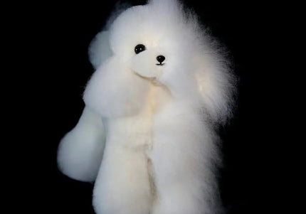 Mr. Jiang Teddy Full Body Replacement Fur – Soft White Synthetic Coat, Realistic Texture