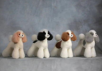 Mr. Jiang Teddy Full Body Replacement Hair – Realistic Brown and White Mannequin Coat