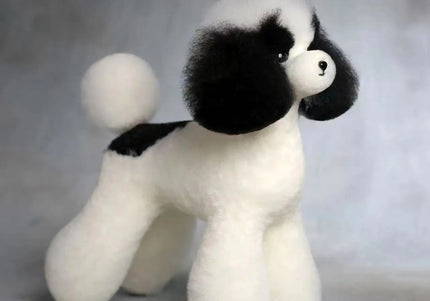 Mr. Jiang Teddy Full Body Replacement Hair – Realistic Black and White Mannequin Coat