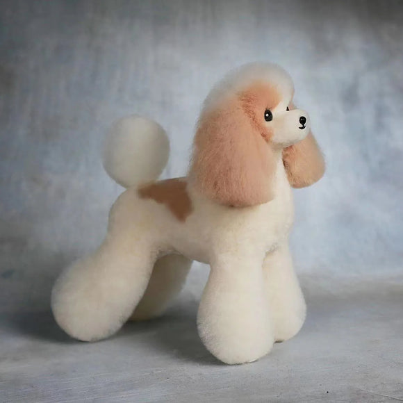 Mr. Jiang Teddy Full Body Replacement Hair – Realistic Beige and White Mannequin Coat