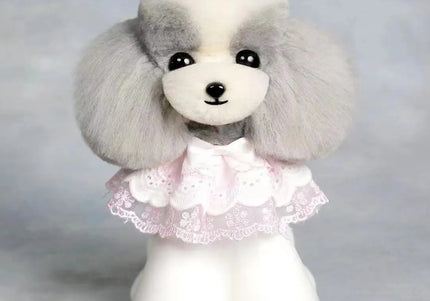 Mr. Jiang Teddy Head Replacement Hair – Gray and White Synthetic Fur, Realistic Texture