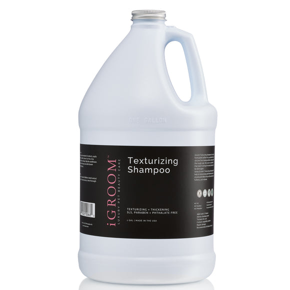 iGroom Texturizing Shampoo 3.8L – Restores Natural Coat Texture, Professional Formula