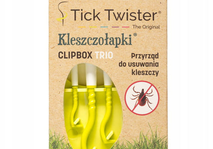 Tick Twister Clip Box – Set of 3 Durable Tick Removers in Assorted Sizes, Purple
