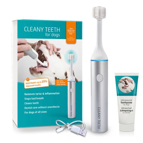 Cleany Teeth Ultrasonic Toothbrush Starter Pack 2.0 – Advanced Tartar Removal, 2024 Model