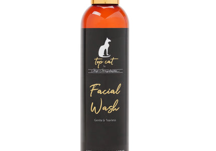Chris Christensen Top Cat Facial Wash – Hypoallergenic Tear-Free Shampoo, Gentle Cleansing 236ml