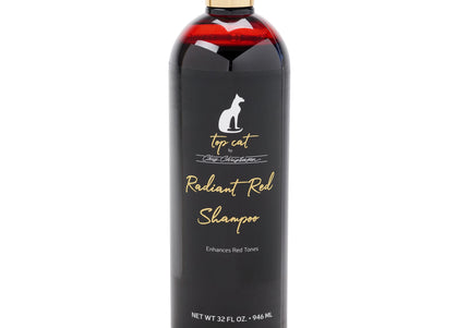 Chris Christensen Top Cat Radiant Red Shampoo – Enhances Red Fur Tones, 946ml Bottle