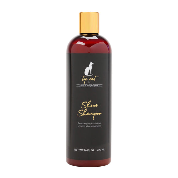 Chris Christensen Top Cat Shine Shampoo – Moisturizing Concentrate, Enhances Coat Luster, 473ml