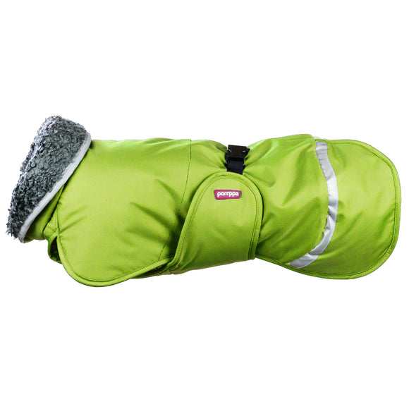 Toppa Pomppa Harness-Compatible Lime Winter Jacket – Extra Warm, Insulated Design, Size 25