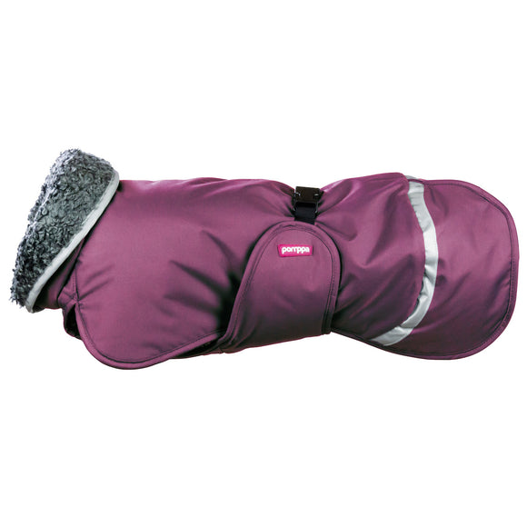 Toppa Pomppa Plum Winter Jacket – Extra Insulated, Water-Resistant, Size 80