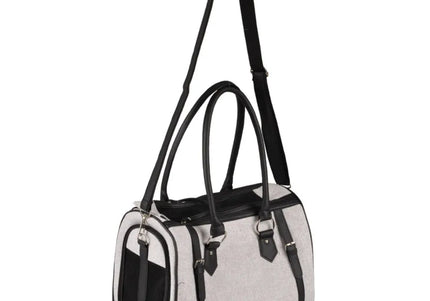 Flamingo Tatjana Pet Carrying Bag – Elegant Brown Carrier, 37x24x31cm, Holds Up to 4kg