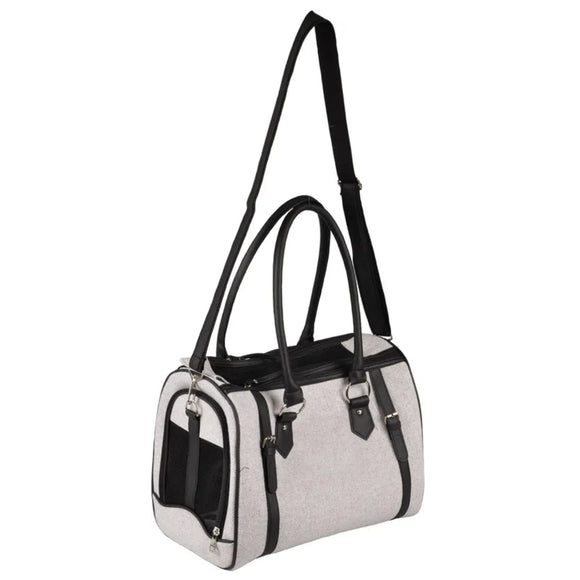 Flamingo Tatjana Pet Carrying Bag – Elegant Brown Carrier, 37x24x31cm, Holds Up to 4kg