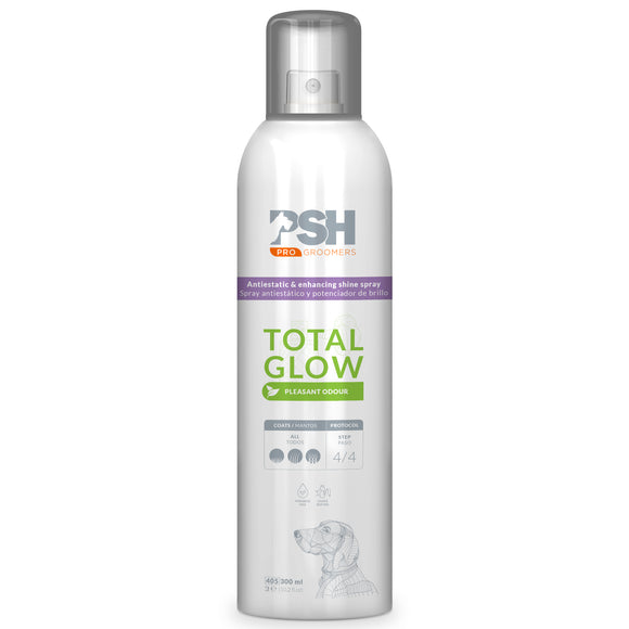 PSH Pro Total Glow Antistatic Spray 300ml – Shine-Enhancing, Lightweight Coat Finisher
