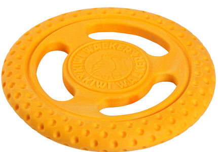 Kiwi Walker Let's Play Frisbee Orange – Mini Lightweight Durable Flying Disc, Vibrant Color