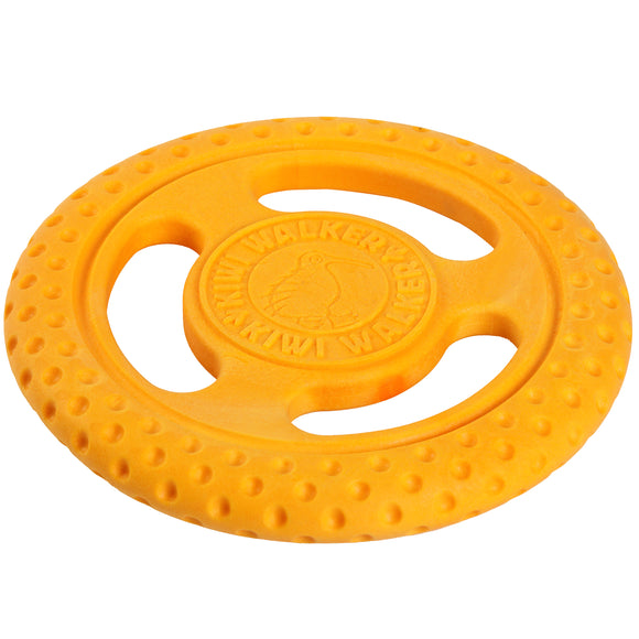 Kiwi Walker Let's Play Frisbee Orange – Mini Lightweight Durable Flying Disc, Vibrant Color