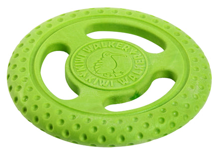 Kiwi Walker Let's Play Frisbee Green Mini – Lightweight Durable Flying Disc, Compact Size