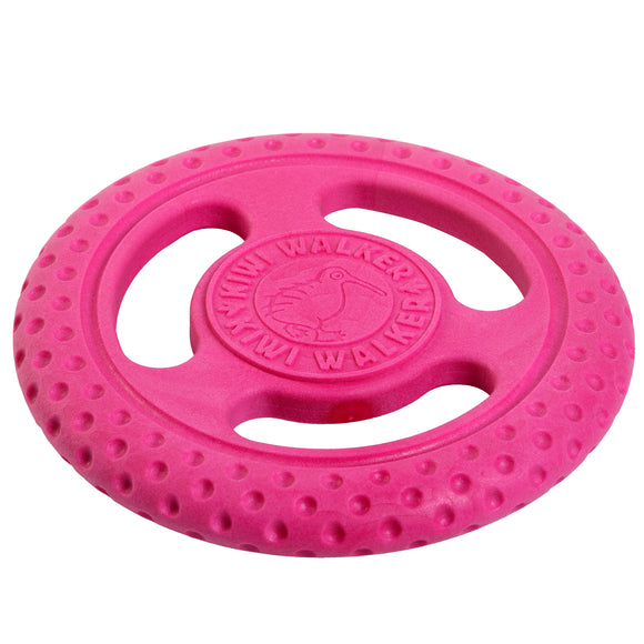 Kiwi Walker Let's Play Frisbee Pink – Mini Lightweight Durable Flying Disc, Vibrant Color