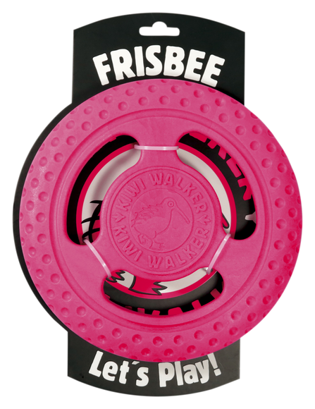 Kiwi Walker Let's Play Frisbee Pink – Mini Lightweight Durable Flying Disc, Vibrant Color