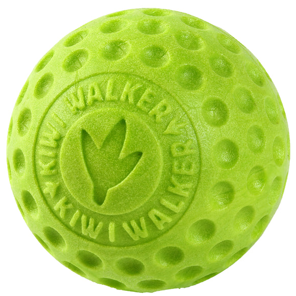 Kiwi Walker Let's Play Ball Green – Maxi Durable Rubber Dog Ball, Vibrant Color, Extra Large Size