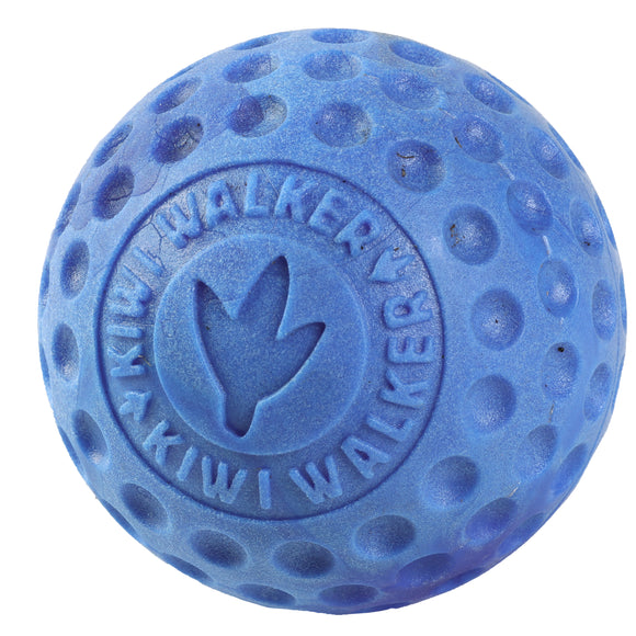 Kiwi Walker Let’s Play Ball Blue Maxi – Durable Rubber Dog Ball, Large Size, Vibrant Color