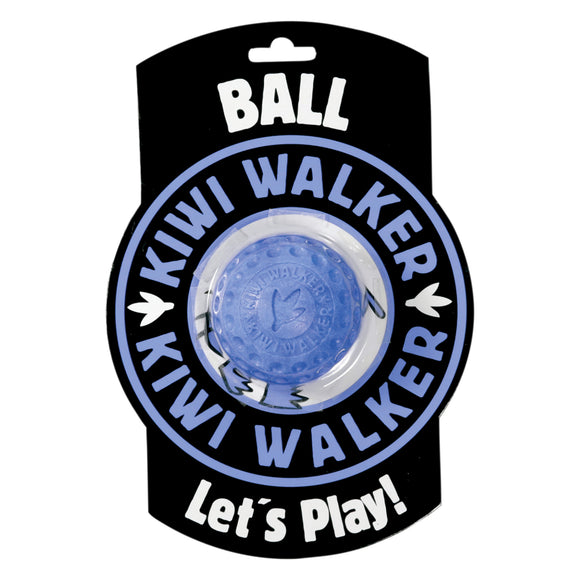 Kiwi Walker Let’s Play Ball Blue Maxi – Durable Rubber Dog Ball, Large Size, Vibrant Color