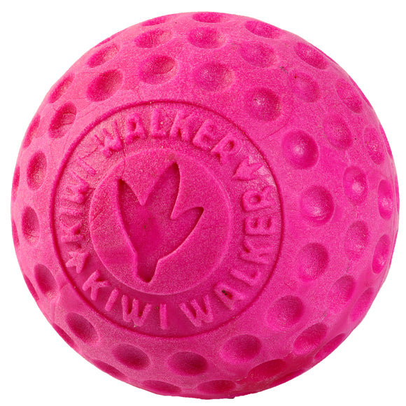 Kiwi Walker Let's Play Ball Pink – Mini Durable Rubber Ball, Vibrant Pink Color