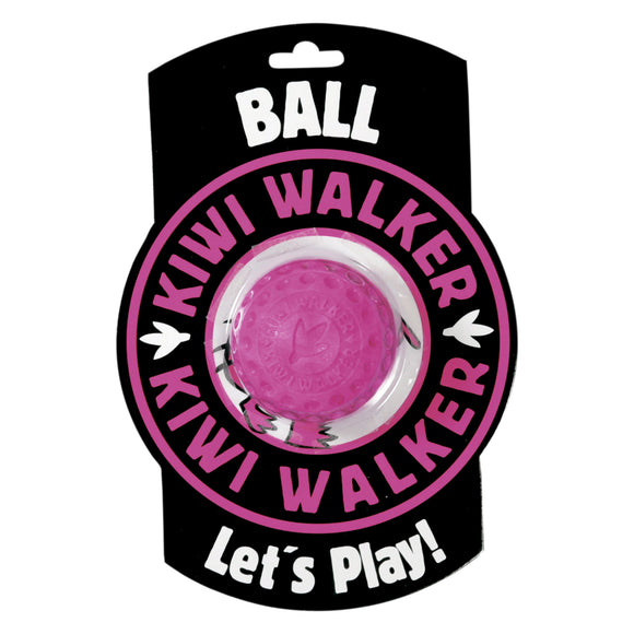Kiwi Walker Let's Play Ball Pink – Mini Durable Rubber Ball, Vibrant Pink Color