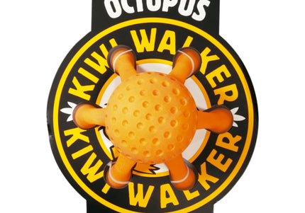 Kiwi Walker Let's Play Octopus Orange Maxi – Durable Plush Dog Toy, Vibrant and Entertaining Design