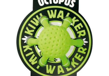 Kiwi Walker Let's Play Octopus Green – Mini Plush Toy, Durable and Fun Design