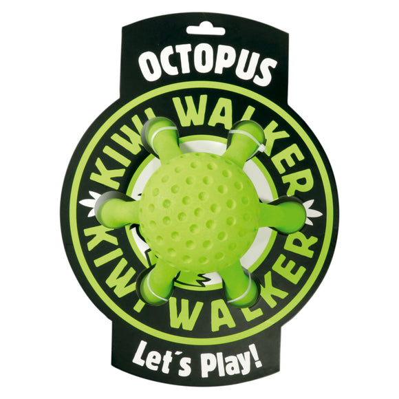 Kiwi Walker Let's Play Octopus Green – Mini Plush Toy, Durable and Fun Design