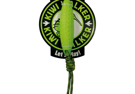 Kiwi Walker Let's Play Zeppelin Green – Mini Rope Fetch Toy, Durable and Lightweight Design