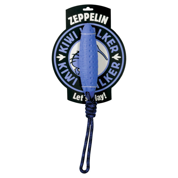 Kiwi Walker Let's Play Zeppelin Blue – Maxi Rope Fetch Toy, Durable Floating Design