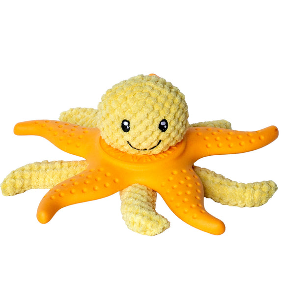 Kiwi Walker Octopus and Starfish 25cm – 2-in-1 Plush Toy Set, Floating and Durable, Blue