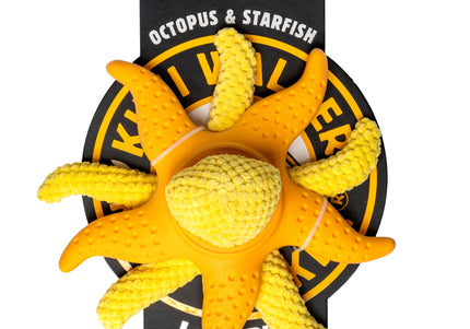 Kiwi Walker Octopus and Starfish 25cm – 2-in-1 Plush Toy Set, Floating and Durable, Blue