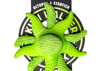 Kiwi Walker Octopus and Starfish 25cm – 2-in-1 Plush Toy Set, Floating and Durable, Blue